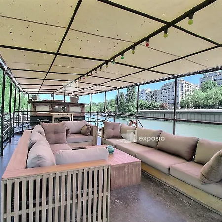 Grande Peniche Climatisee Avec Terrasse - Proche Paris Vakantiehuis